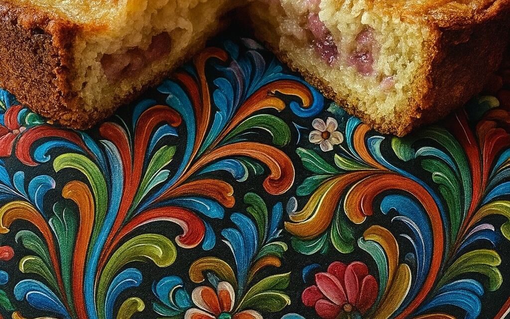 Norwegian Rhubarb Cake