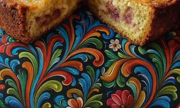 Norwegian Rhubarb Cake